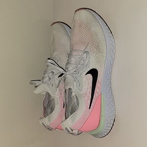 Nike Men's Epic React Flyknit Shoes Pink Beam AQ0067-007 Mens Size 10